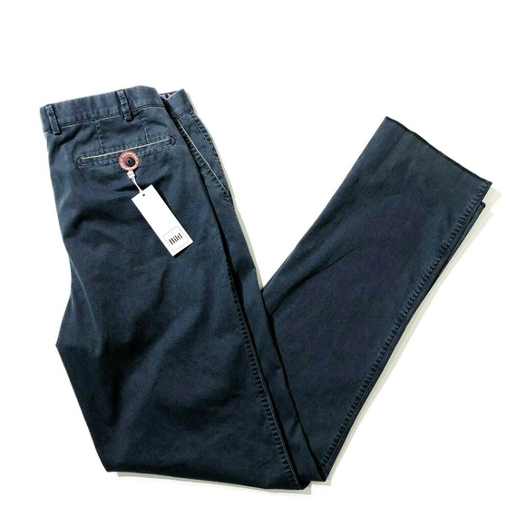 NWT Hiltl Doyle Stretch Cotton Navy Blue Pants